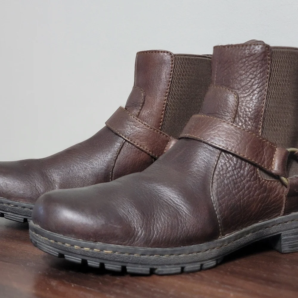 😎Host Pic👀 BORN Men's Brown Leather Brunell Boots Size 11 - Picture 10 of 12